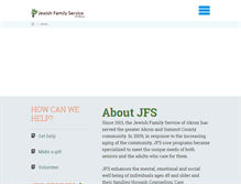 Tablet Screenshot of jfsakron.org